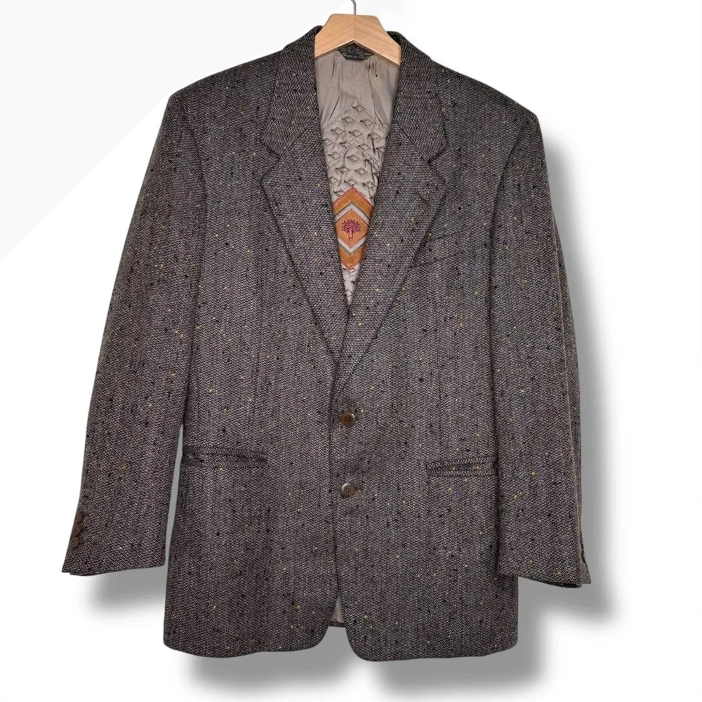 Pal Zileri Made In Italy Virgin Wool Tweed Blazer Sport‎ Coat Jacket Mens S\M